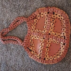 Vintage 1970s Handmade Leather bag